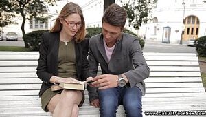 Casual Teen Sex - Teens Argentina learn English and teen-porn fuck